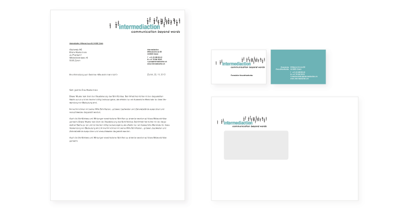 Atelier Leuthold Grafikdesign: Portfolio -  - Briefschaft Intermediaction