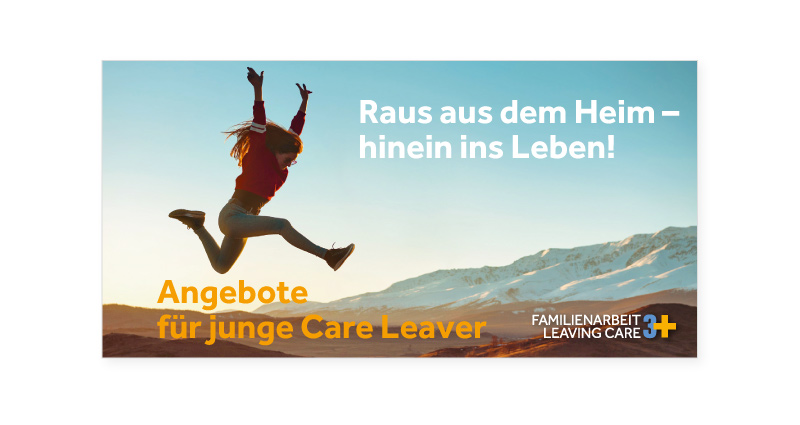 Atelier Leuthold Grafikdesign: Kunden - Familienarbeit 3+ - Flyer Familienarbeit 3+