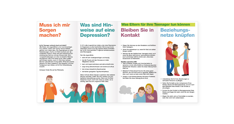 Atelier Leuthold Grafikdesign: Kunden - Schulgesundheitsdienste
der stadt zürich - Folder Schulgesundheitsdienste 2022