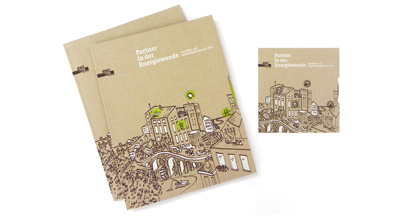 Atelier Leuthold Grafikdesign: Portfolio - Corporate publishing - Geschäfts- und Nachhaltigkeitsbericht ewz 2014