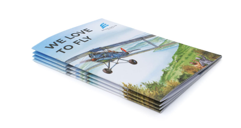 Atelier Leuthold Grafikdesign: Portfolio - Corporate publishing - Broschüre Antique Airplane 