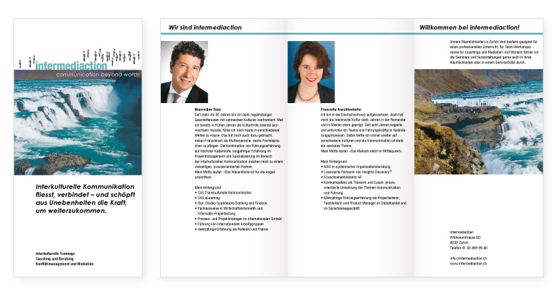 Atelier Leuthold Grafikdesign: Portfolio - Sitemap	 - folder intermediaction - Folder Intermediaction