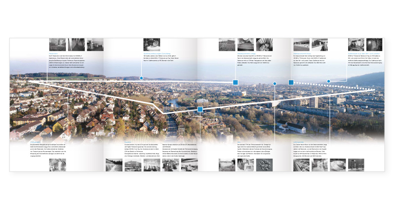 Atelier Leuthold Grafikdesign: Portfolio - Corporate publishing - Folder Panorama Wasserversorgung Zürich