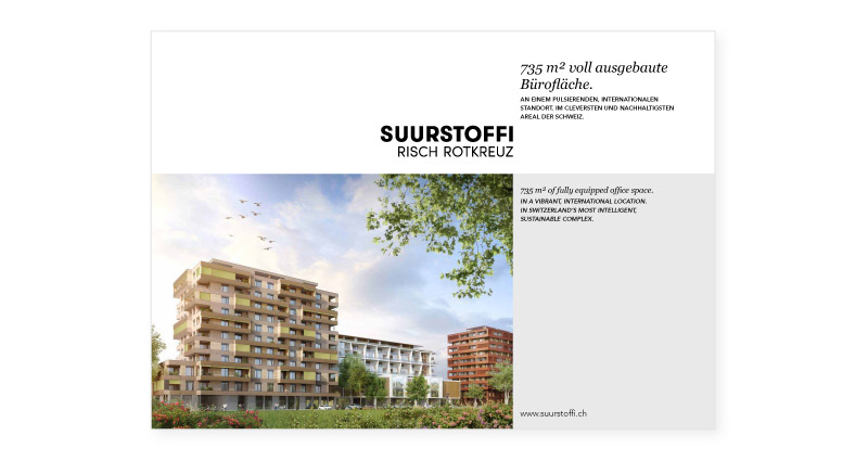 Atelier Leuthold Grafikdesign: Kunden - Advendis
immobilien vermarktung
und beratung - Dokumentation Immobilien Suurstoffi