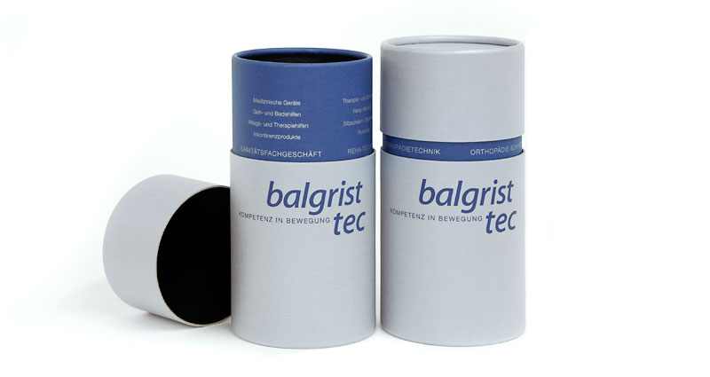 Atelier Leuthold Grafikdesign: Portfolio - Objektdesign - Kartonverpackung Balgrist Tec AG