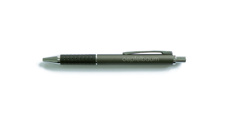 Atelier Leuthold Grafikdesign: Portfolio -  - Give away Oepflbaum Stift