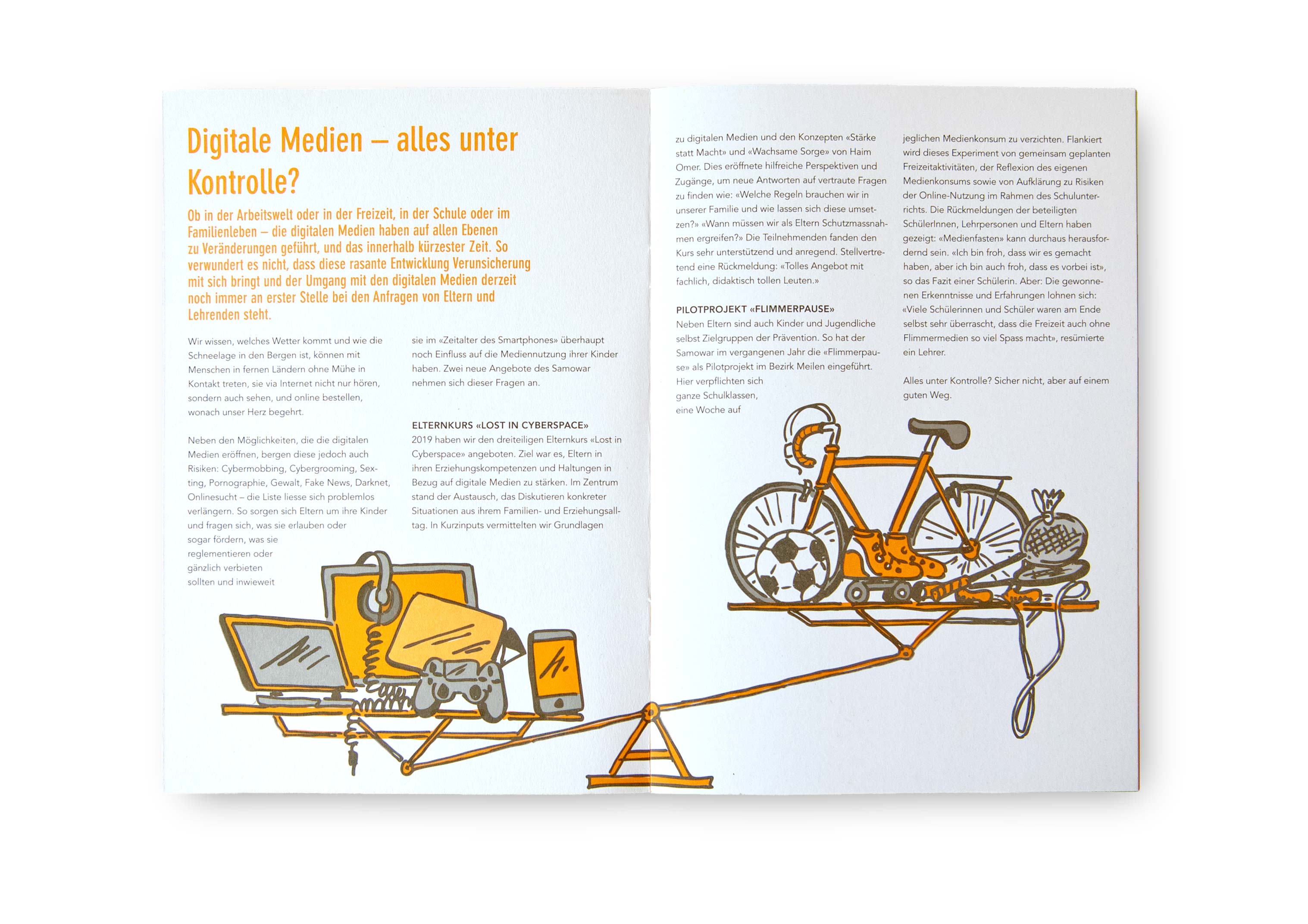 Atelier Leuthold Grafikdesign: Portfolio - Corporate publishing - Geschäftsbericht Samowar 19