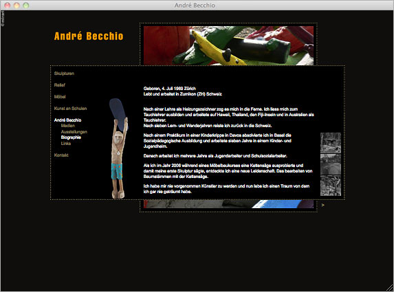 Atelier Leuthold Grafikdesign: Portfolio -  - Website André Becchio