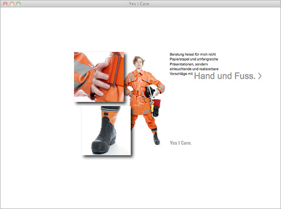 Atelier Leuthold Grafikdesign: Portfolio -  - Website Yes I Care, Eva Kelemen