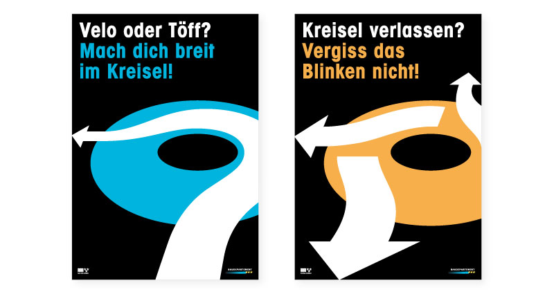 Atelier Leuthold Grafikdesign: Kunden - Tiefbauamt
kanton aargau - Plakat Tiefbauamt Aargau