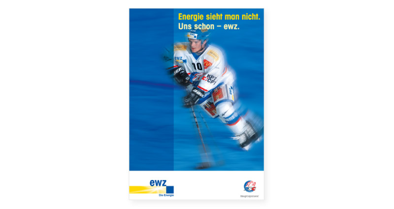 Atelier Leuthold Grafik schön und schnell und gut: CORPORATE PUBLISHING Plakat ewz ZSC Plakat ewz ZSC