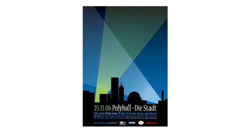 Atelier Leuthold Grafikdesign: Portfolio - Corporate publishing - Plakat Polyball 2006